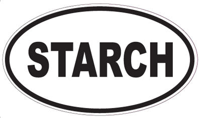 STARCH - Oval Sticker