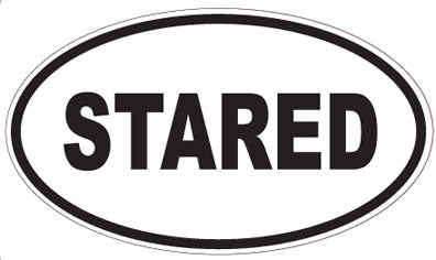 STARED - Oval Sticker