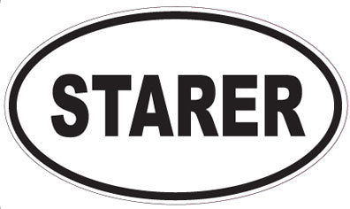 STARER - Oval Sticker