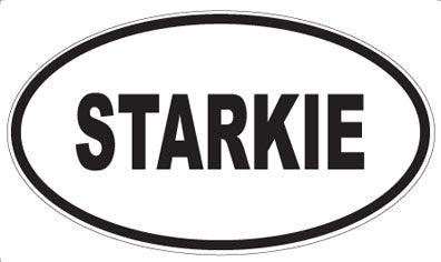 STARKIE - Oval Magnet