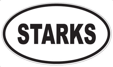 STARKS - Oval Magnet