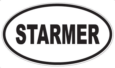 STARMER - Oval Sticker