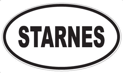 STARNES - Oval Sticker