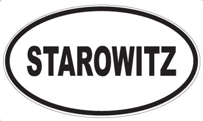 STAROWITZ - Oval Sticker