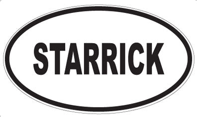 STARRICK - Oval Magnet