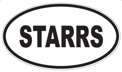 STARRS - Oval Sticker