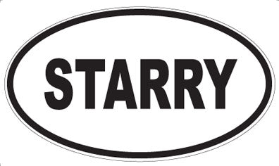 STARRY - Oval Magnet