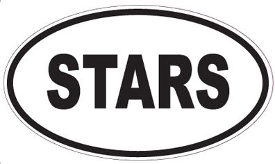 STARS - Oval Magnet