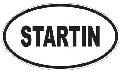 STARTIN - Oval Sticker