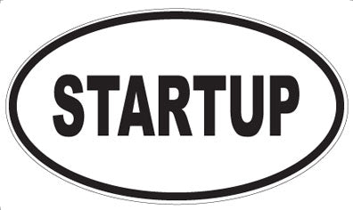 STARTUP - Oval Magnet