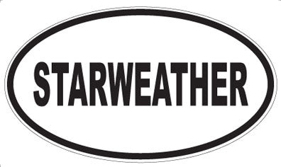 STARWEATHER - Oval Sticker
