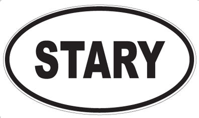 STARY - Oval Sticker