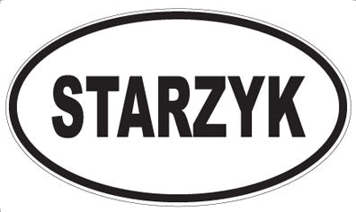 STARZYK - Oval Sticker