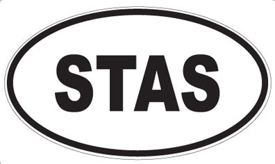 STAS - Oval Sticker