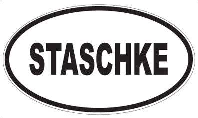 STASCHKE - Oval Sticker