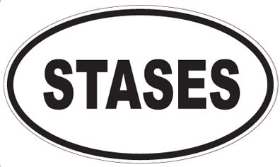 STASES - Oval Sticker