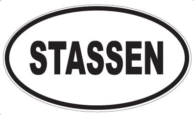 STASSEN - Oval Sticker