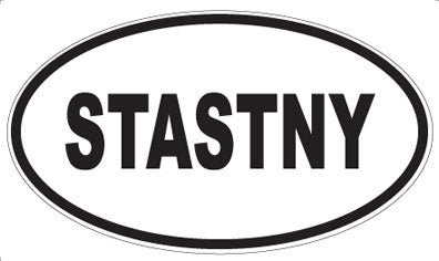 STASTNY - Oval Sticker