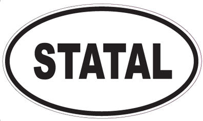 STATAL - Oval Sticker