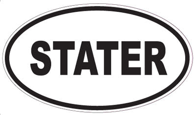 STATER - Oval Sticker