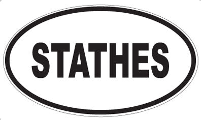 STATHES - Oval Sticker