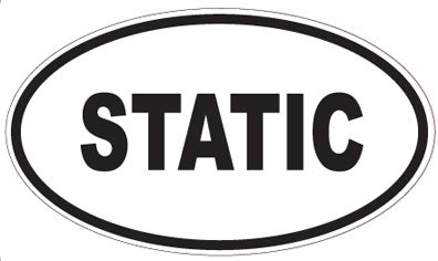 STATIC - Oval Sticker