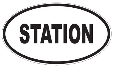 STATION - Oval Magnet