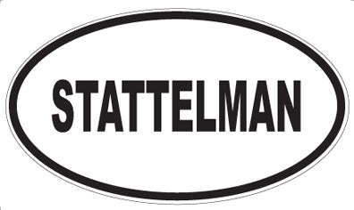 STATTELMAN - Oval Sticker