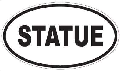 STATUE - Oval Sticker