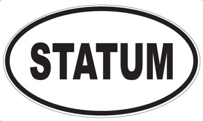 STATUM - Oval Sticker