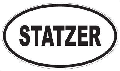 STATZER - Oval Sticker