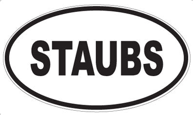 STAUBS - Oval Magnet