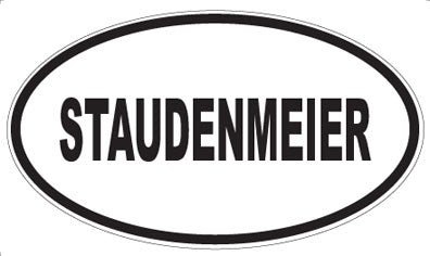 STAUDENMEIER - Oval Sticker