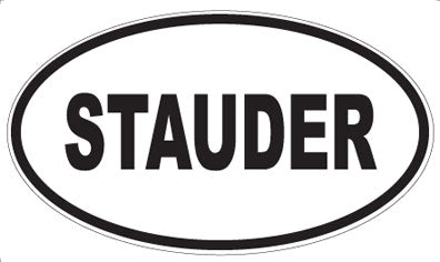 STAUDER - Oval Sticker