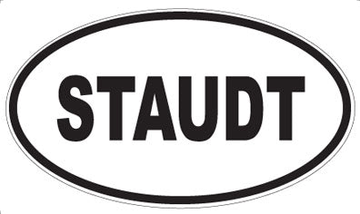 STAUDT - Oval Sticker