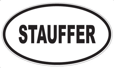 STAUFFER - Oval Magnet