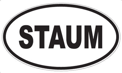 STAUM - Oval Sticker