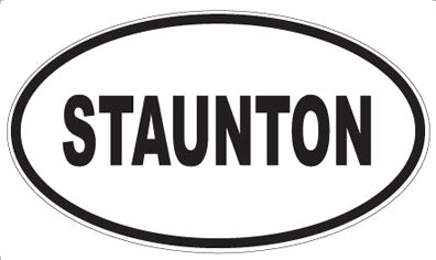STAUNTON - Oval Sticker