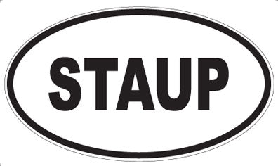 STAUP - Oval Sticker