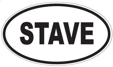 STAVE - Oval Sticker
