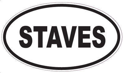 STAVES - Oval Sticker