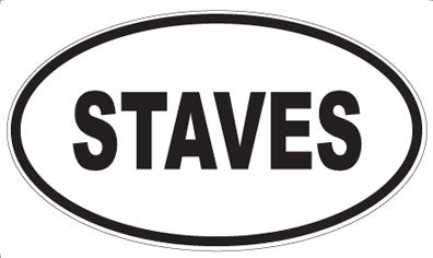 STAVES - Oval Magnet