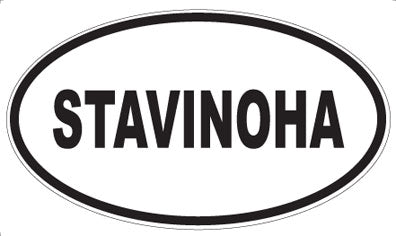 STAVINOHA - Oval Sticker