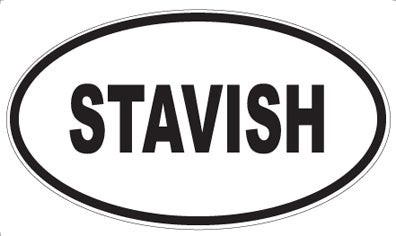 STAVISH - Oval Magnet