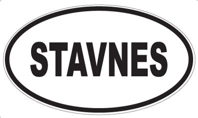 STAVNES - Oval Sticker