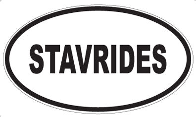STAVRIDES - Oval Magnet