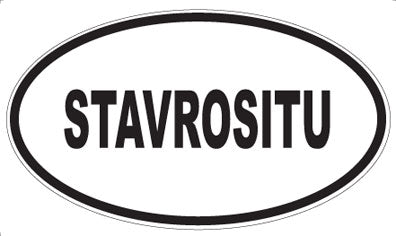 STAVROSITU - Oval Magnet