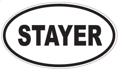STAYER - Oval Sticker