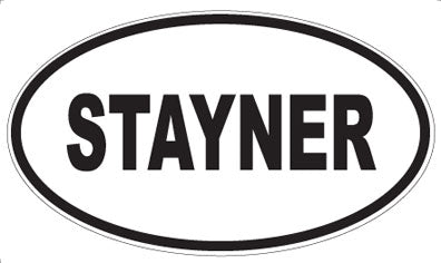 STAYNER - Oval Magnet