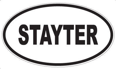 STAYTER - Oval Magnet